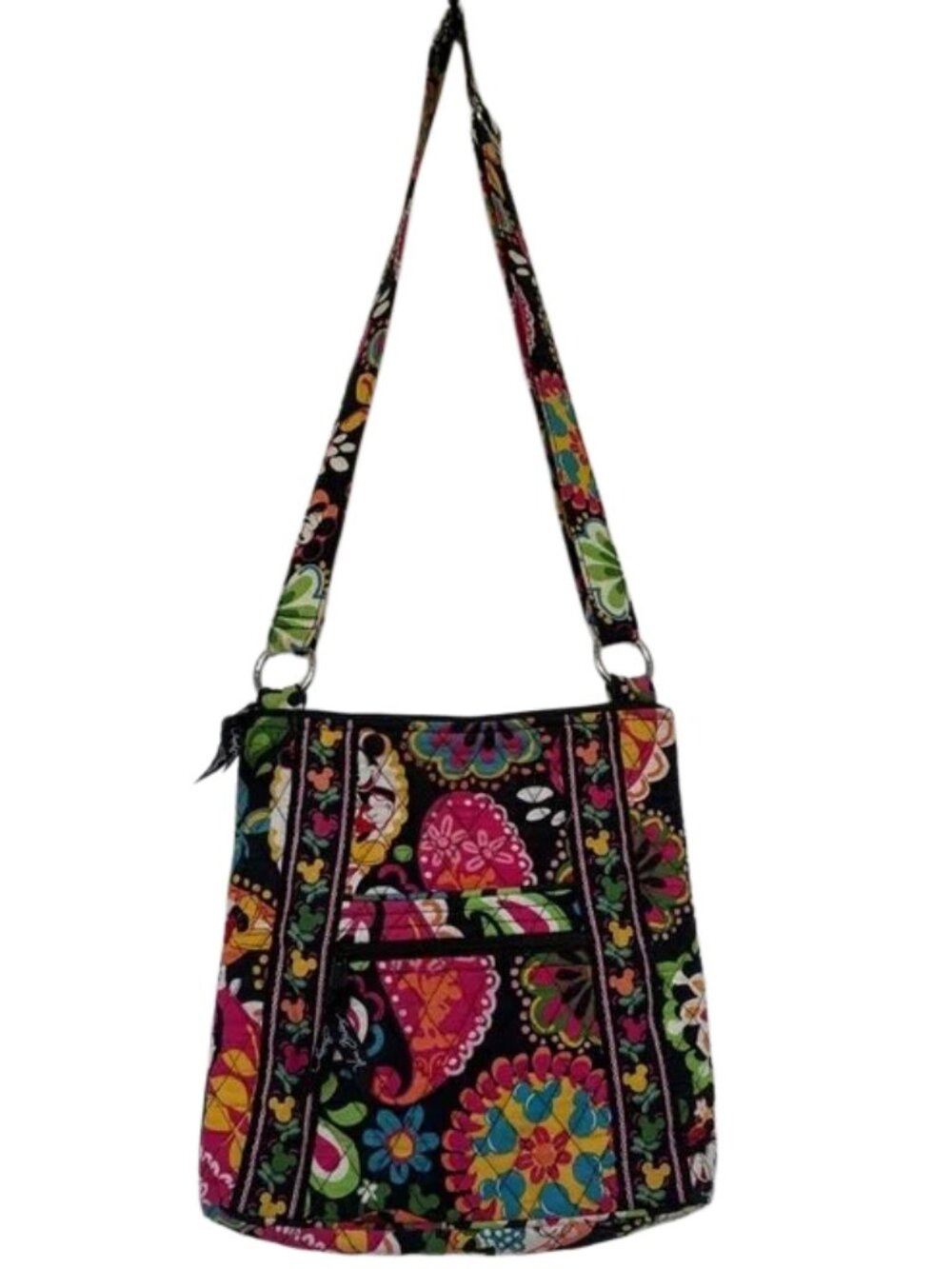 Vera Bradley Disney Parks Mickey Mouse Hipster Quilted Floral Crossbody Bag